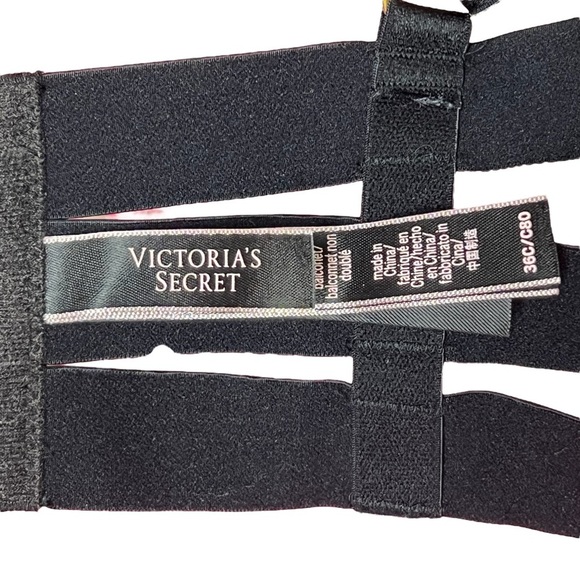 Victoria's Secret Black Bondage Inspired Bra 36C - Picture 6 of 6